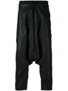Alchemy Drop Crotch Coated Pants, Men's, Size: Large, Black, Cotton/spandex/elastane