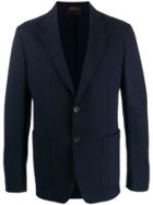 Ermenegildo Zegna Cashmere Single Breasted Blazer - Blue