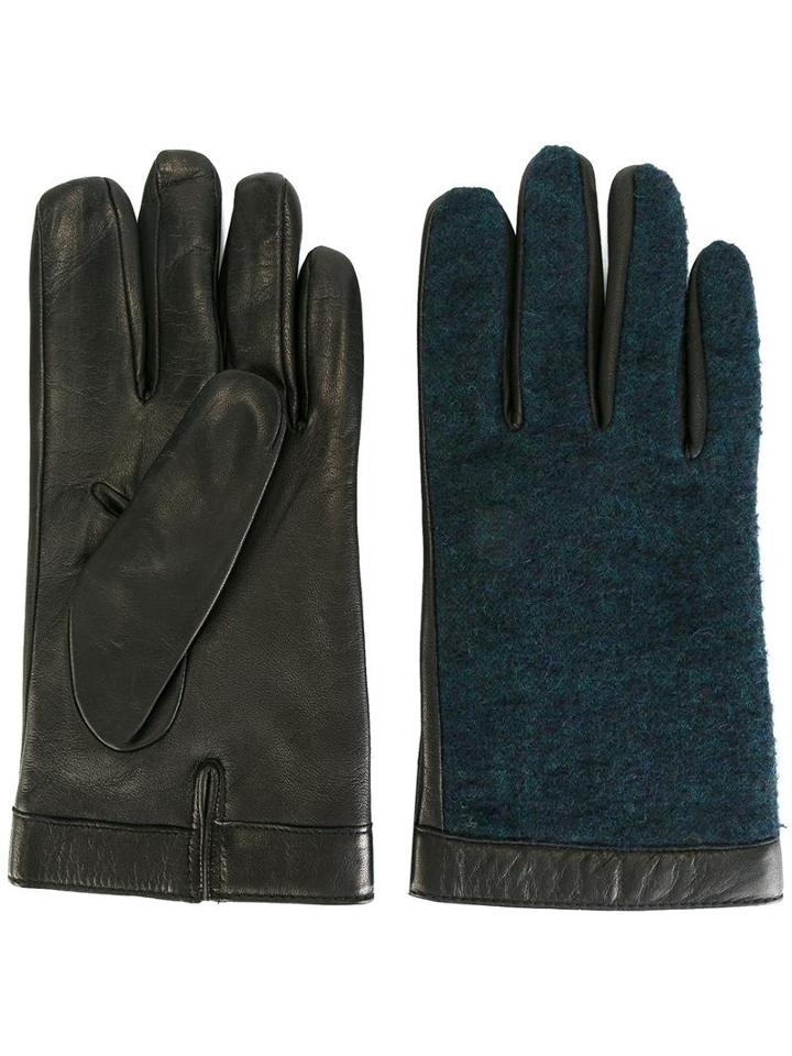 Canali Classic Gloves, Men's, Size: Large, Blue, Lamb Skin/cashmere/alpaca