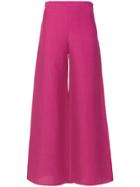 Simon Miller Flared Cropped Trousers - Pink & Purple
