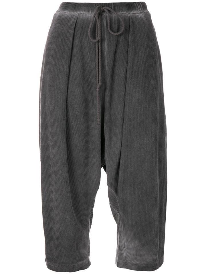Lost & Found Rooms Draped Cropped Trousers - Grey