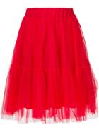 P.a.r.o.s.h. High-waisted Ruffle Skirt - Red