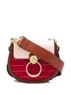 Chloé Croc Effect Hobo Handbag - Brown