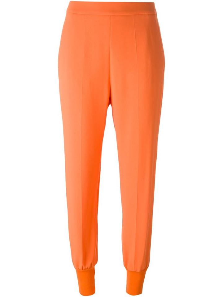 Stella Mccartney Julia Trousers, Women's, Size: 46, Yellow/orange, Viscose/acetate/spandex/elastane/cotton