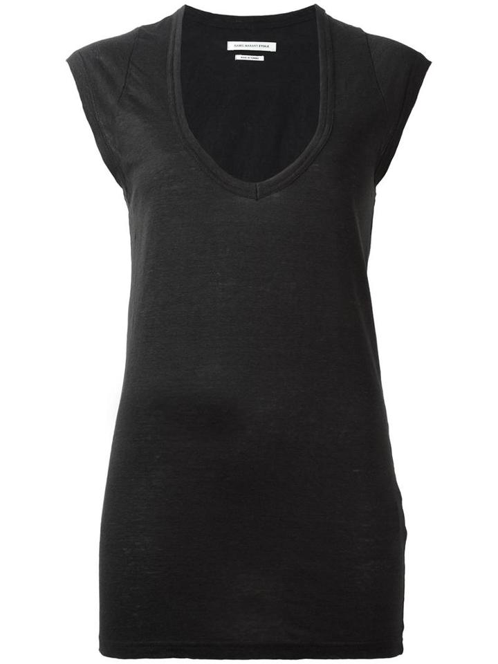 Isabel Marant Étoile 'kenton' T-shirt, Women's, Size: Medium, Black, Linen/flax