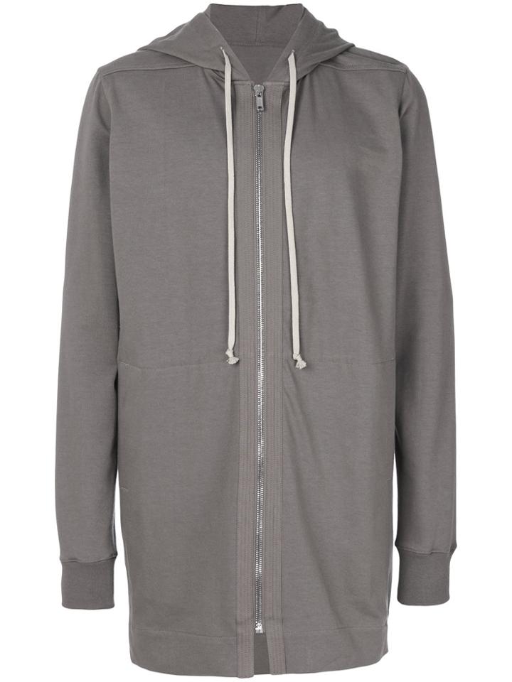 Rick Owens Long Length Hoodie - Grey
