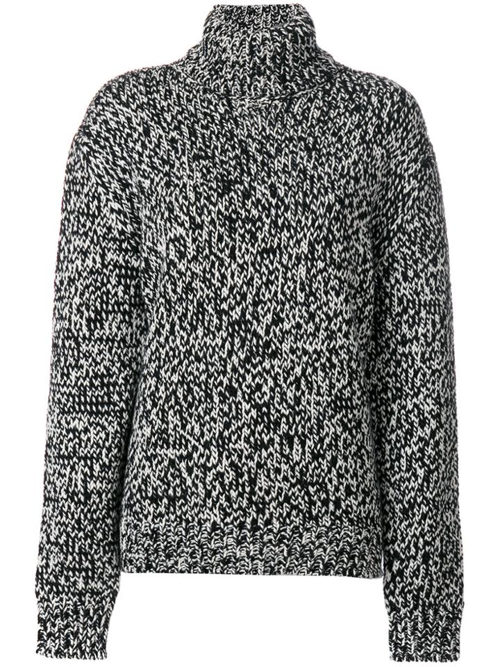 Saint Laurent Oversized Turtleneck Sweater - Black