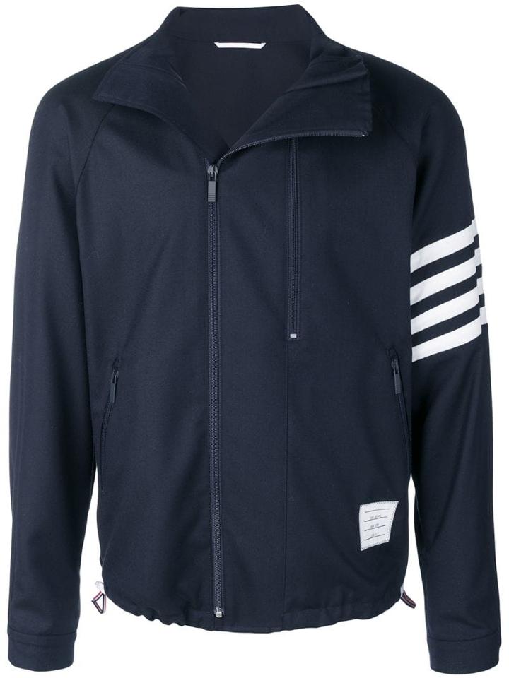 Thom Browne Double-zip Raglan Jacket - Blue
