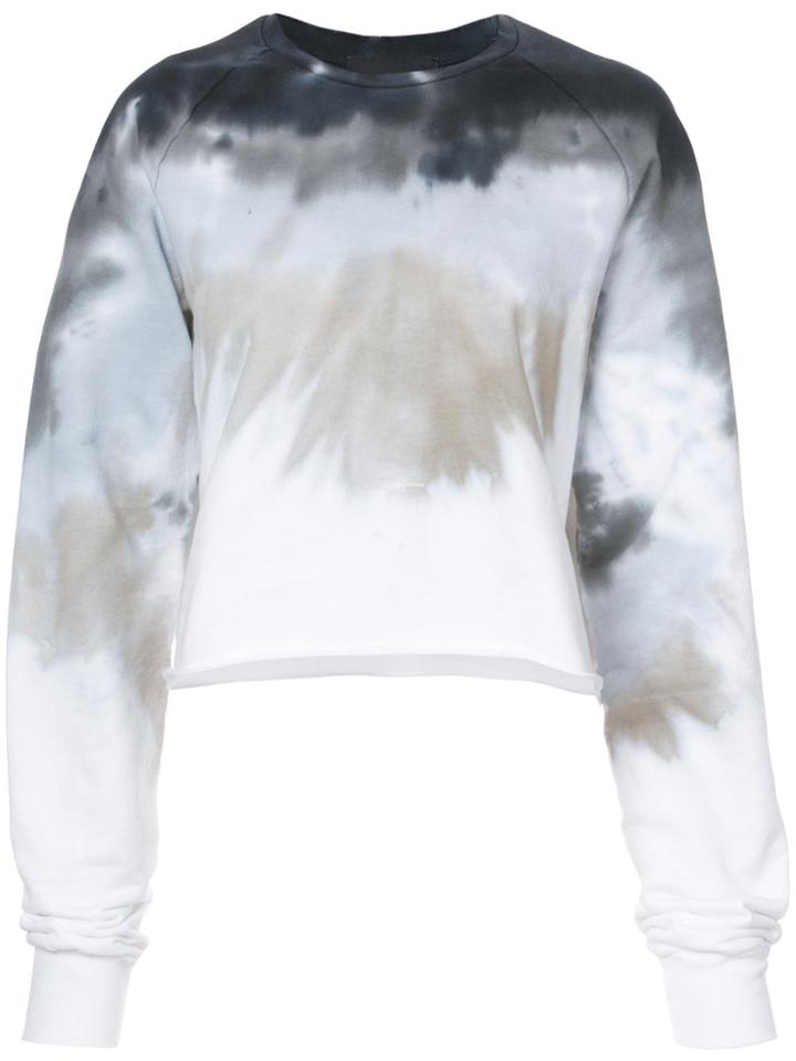 Baja East Gradient Design Sweatshirt - Grey