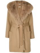 P.a.r.o.s.h. Classic Belted Coat - Brown