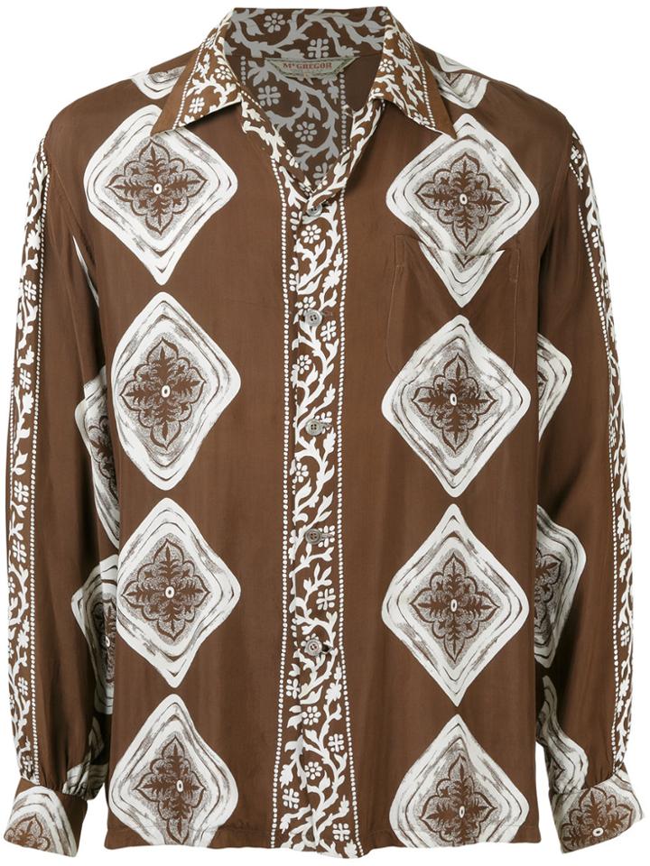 Fake Alpha Vintage 1950s Mcgregor Hawaiian Shirt - Brown