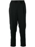 Sonia By Sonia Rykiel - Drawstring Cropped Trousers - Women - Polyester - 40, Women's, Black, Polyester