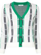 Guild Prime Check Knit Cardigan - White