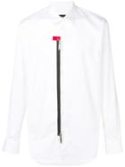 Dsquared2 Contrast Zip Shirt - White