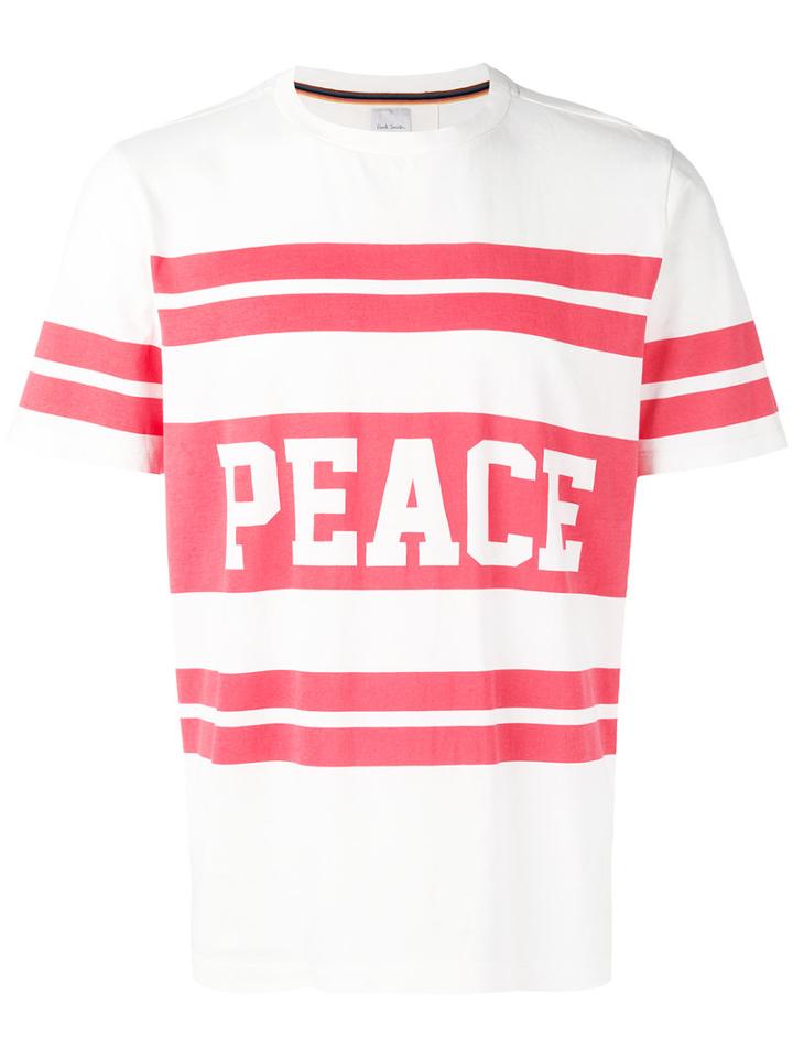 Paul Smith Peace T-shirt, Men's, Size: Small, White, Cotton