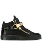 Giuseppe Zanotti Design 'carter' Mid-top Sneakers - Black