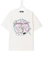 Jeremy Scott Junior Teen Guitar Print T-shirt - White