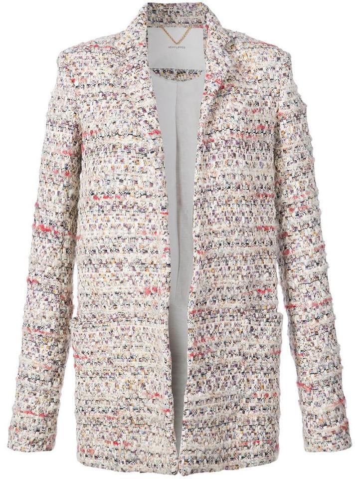 Adam Lippes Tweed Long Line Blazer - Neutrals