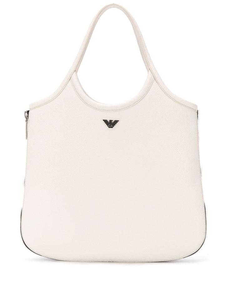 Emporio Armani Logo Top-handle Tote - Neutrals