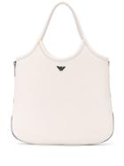 Emporio Armani Logo Top-handle Tote - Neutrals