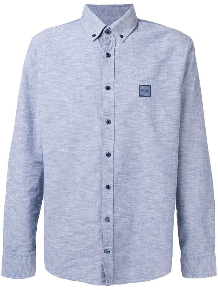 Boss Hugo Boss Button Down Collar Shirt - Blue