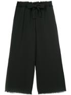 Astraet Tailored Cropped Trousers - Black