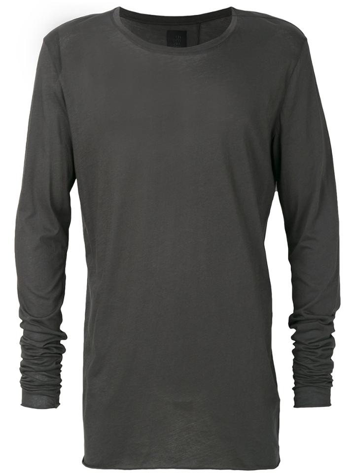 Thom Krom Long Sleeve Crew Neck Top - Green