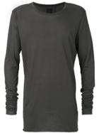 Thom Krom Long Sleeve Crew Neck Top - Green