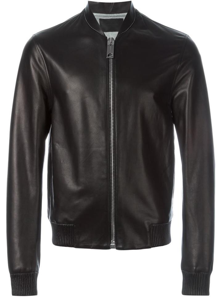 Les Hommes Zip Up Bomber Jacket