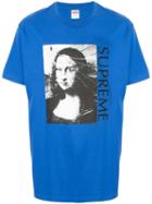 Supreme Mona Lisa Print T-shirt - Blue