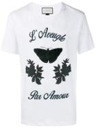 Gucci Embroidered Butterfly T-shirt - White