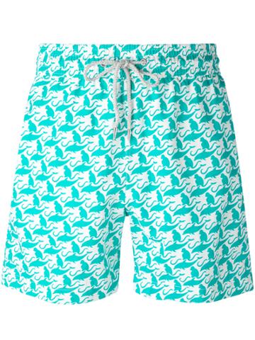 Love Brand The Monkey And The Dolphin Swim Shorts - Blue