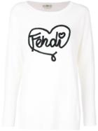 Fendi Open Your Heart Sweater - White