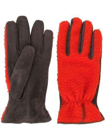 Dell'oglio Paneled Gloves - Red