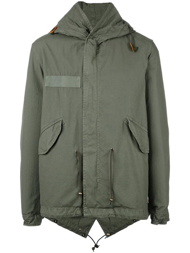 Mr & Mrs Italy Hooded Military Coat, Men's, Size: Medium, Green, Cotton
