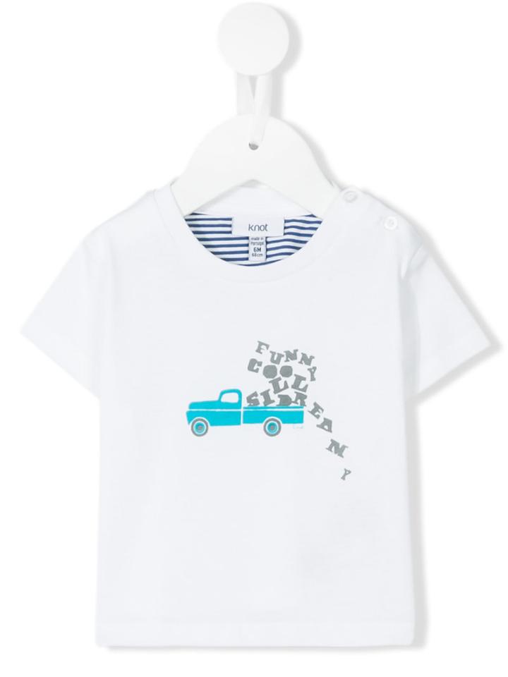 Knot - Truck T-shirt - Kids - Cotton - 36 Mth, White