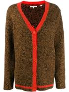 Chinti & Parker Contrast Trimmed Cardigan - Brown