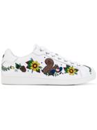 Dsquared2 Embroidered Tennis Club Sneakers - White