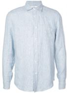 Portuguese Flannel Striped Print Shirt - Blue