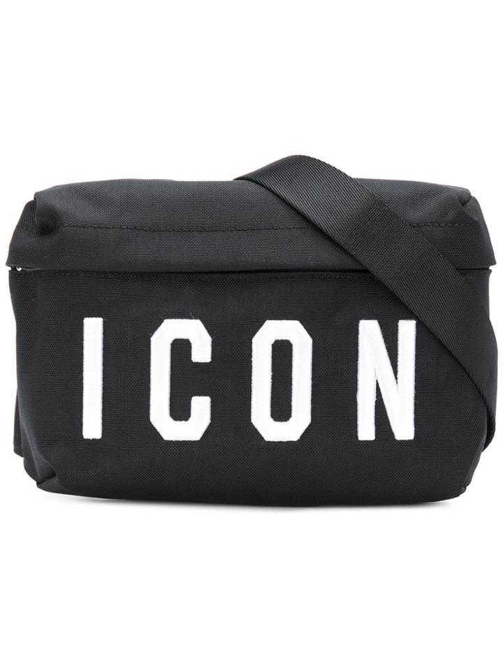 Dsquared2 Icon Embroidered Belt Bag - Black