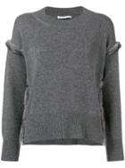 Agnona Trimmed Sleeve Sweater - Grey