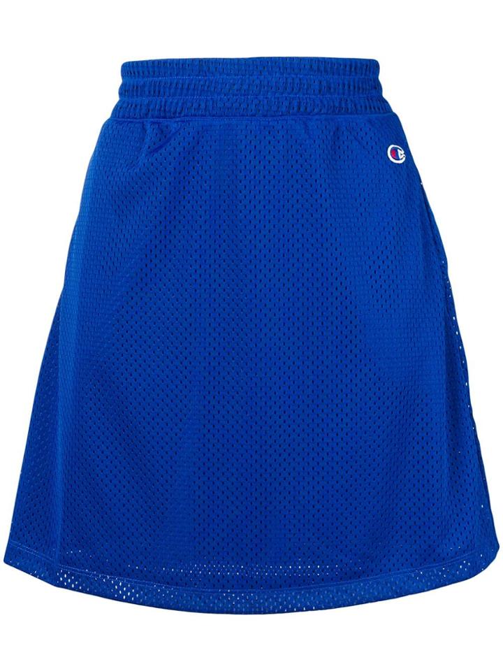 Champion Embroidered Logo Perforated Skirt - Blue