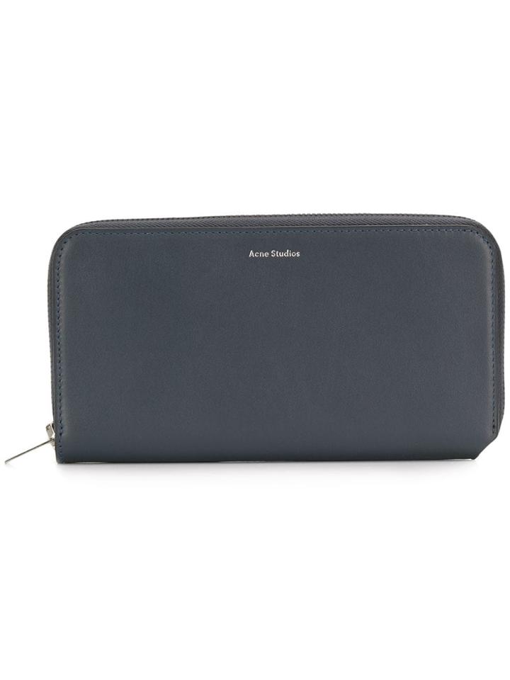 Acne Studios Fluorite S Continental Wallet - Blue