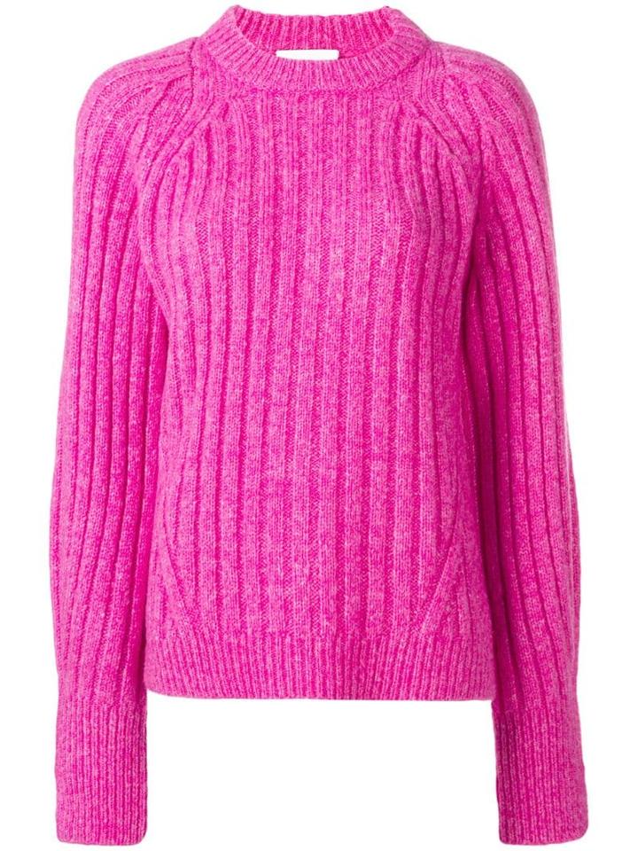 3.1 Phillip Lim Ribbed Crewneck Pullover - Pink