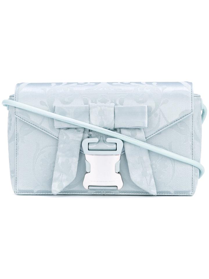 Christopher Kane - 'beauty And The Beast' Shoulder Bag - Women - Silk/acetate/wool - One Size, Blue, Silk/acetate/wool
