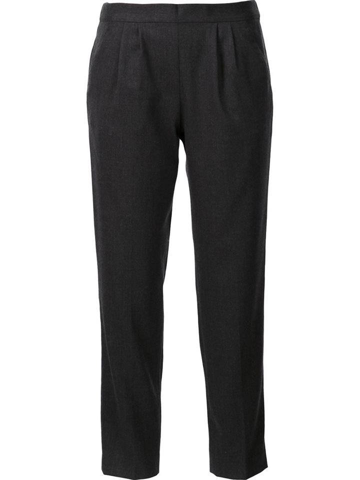 Masscob Cropped Trousers, Women's, Size: Medium, Grey, Spandex/elastane/virgin Wool