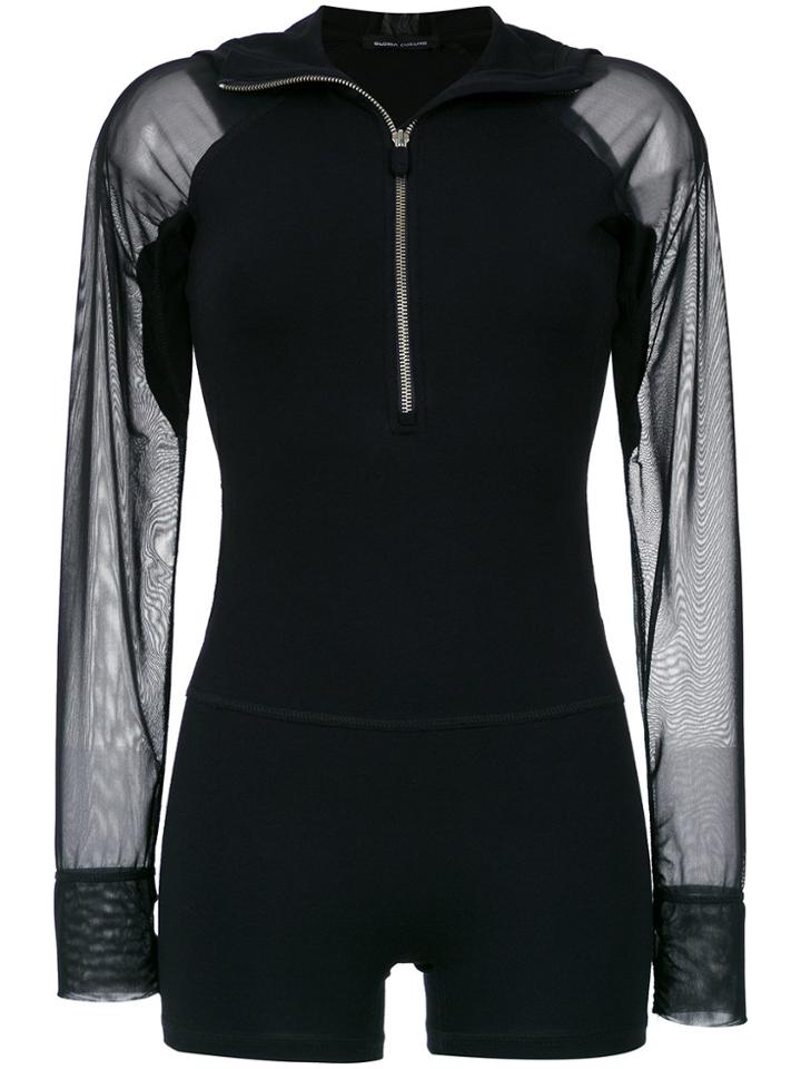 Gloria Coelho Longsleeved Swimsuit - Black