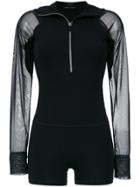 Gloria Coelho Longsleeved Swimsuit - Black