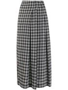 Mcq Alexander Mcqueen Contrast Print Midi-skirt - Grey