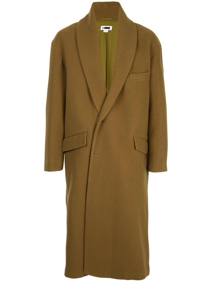 H Beauty & Youth Single-breasted Coat - Green